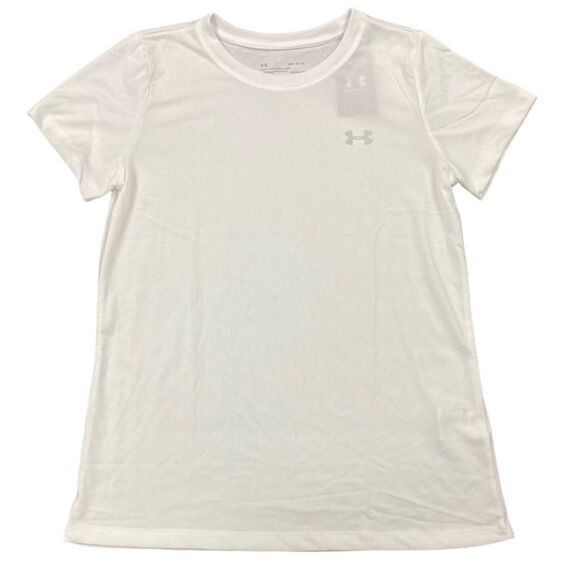 White/Silver - Under Armour Women's Crew Neck Performance Breathable Tech T-Shir - Picture 1 of 2